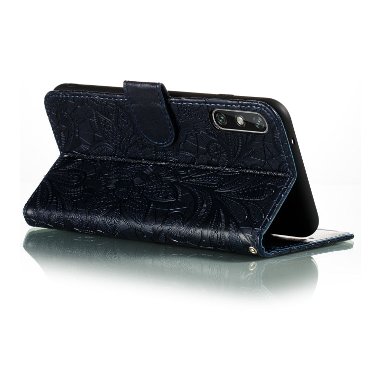 Lace Flower Embossing Pattern Horizontal Flip Leather Case , with Holder & Card Slots & Wallet & Photo Frame & Lanyard, For Huawei Enjoy 10e, For Xiaomi Redmi K30 Pro, For Xiaomi Redmi Note 9 Pro, For Xiaomi Redmi Note 9 Pro Max, For Xiaomi Redmi Note ...
