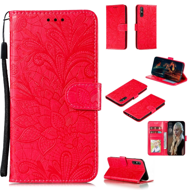 Lace Flower Embossing Pattern Horizontal Flip Leather Case , with Holder & Card Slots & Wallet & Photo Frame & Lanyard, For Huawei Enjoy 10e, For Xiaomi Redmi K30 Pro, For Xiaomi Redmi Note 9 Pro, For Xiaomi Redmi Note 9 Pro Max, For Xiaomi Redmi Note ...