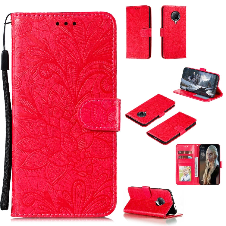 Lace Flower Embossing Pattern Horizontal Flip Leather Case , with Holder & Card Slots & Wallet & Photo Frame & Lanyard, For Huawei Enjoy 10e, For Xiaomi Redmi K30 Pro, For Xiaomi Redmi Note 9 Pro, For Xiaomi Redmi Note 9 Pro Max, For Xiaomi Redmi Note ...