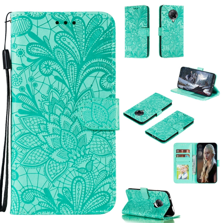 Lace Flower Embossing Pattern Horizontal Flip Leather Case , with Holder & Card Slots & Wallet & Photo Frame & Lanyard, For Huawei Enjoy 10e, For Xiaomi Redmi K30 Pro, For Xiaomi Redmi Note 9 Pro, For Xiaomi Redmi Note 9 Pro Max, For Xiaomi Redmi Note ...
