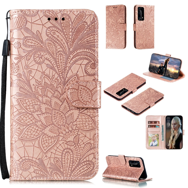 Lace Flower Embossing Pattern Horizontal Flip Leather Case , with Holder & Card Slots & Wallet & Photo Frame & Lanyard, For Huawei Enjoy 10e, For Xiaomi Redmi K30 Pro, For Xiaomi Redmi Note 9 Pro, For Xiaomi Redmi Note 9 Pro Max, For Xiaomi Redmi Note ...