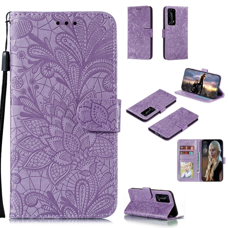 Lace Flower Embossing Pattern Horizontal Flip Leather Case , with Holder & Card Slots & Wallet & Photo Frame & Lanyard, For Huawei Enjoy 10e, For Xiaomi Redmi K30 Pro, For Xiaomi Redmi Note 9 Pro, For Xiaomi Redmi Note 9 Pro Max, For Xiaomi Redmi Note ...