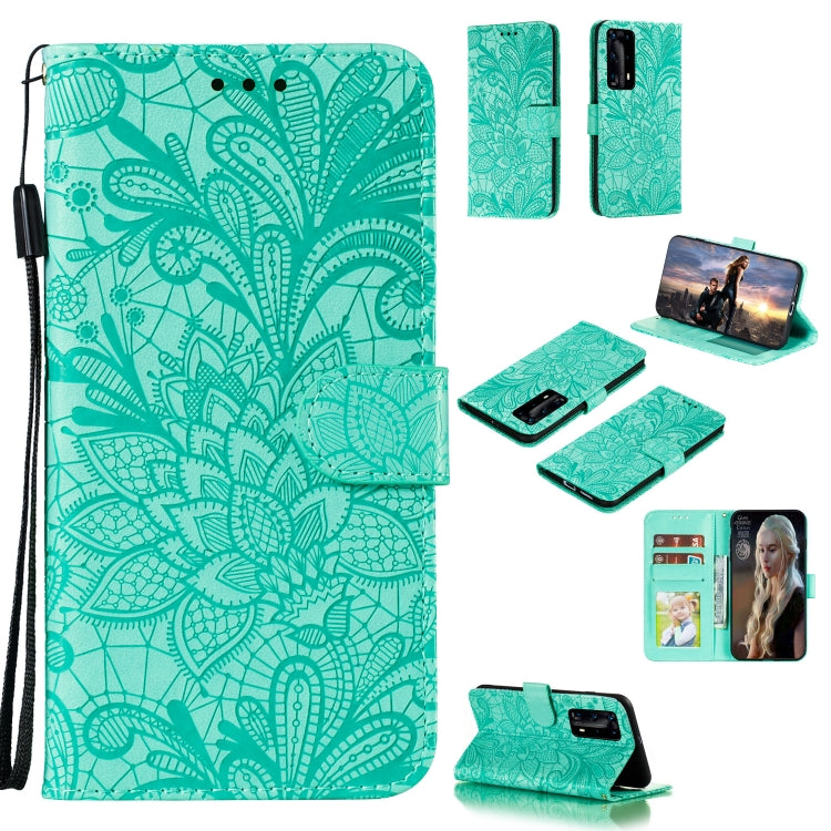 Lace Flower Embossing Pattern Horizontal Flip Leather Case , with Holder & Card Slots & Wallet & Photo Frame & Lanyard, For Huawei Enjoy 10e, For Xiaomi Redmi K30 Pro, For Xiaomi Redmi Note 9 Pro, For Xiaomi Redmi Note 9 Pro Max, For Xiaomi Redmi Note ...