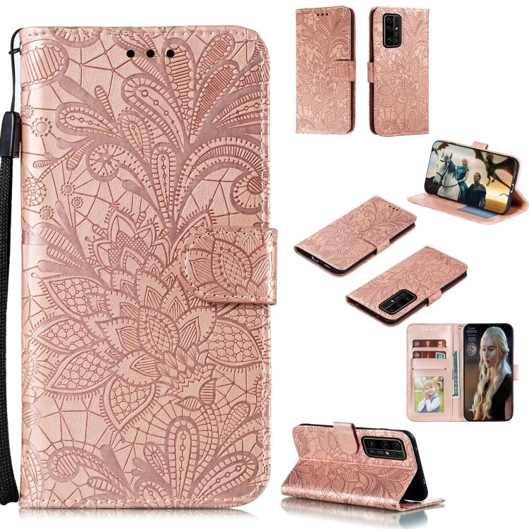 Lace Flower Embossing Pattern Horizontal Flip Leather Case , with Holder & Card Slots & Wallet & Photo Frame & Lanyard, For Huawei Enjoy 10e, For Xiaomi Redmi K30 Pro, For Xiaomi Redmi Note 9 Pro, For Xiaomi Redmi Note 9 Pro Max, For Xiaomi Redmi Note ...