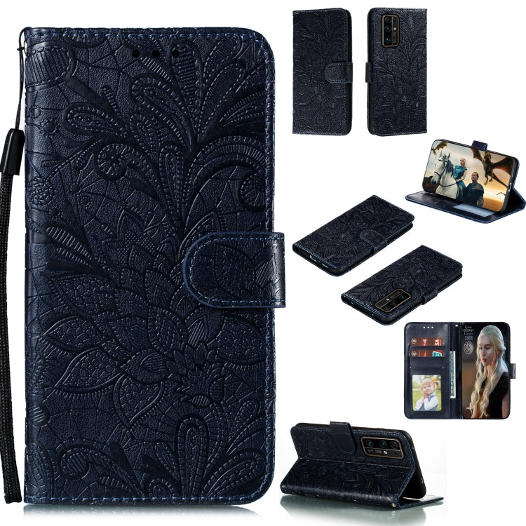 Lace Flower Embossing Pattern Horizontal Flip Leather Case , with Holder & Card Slots & Wallet & Photo Frame & Lanyard, For Huawei Enjoy 10e, For Xiaomi Redmi K30 Pro, For Xiaomi Redmi Note 9 Pro, For Xiaomi Redmi Note 9 Pro Max, For Xiaomi Redmi Note ...