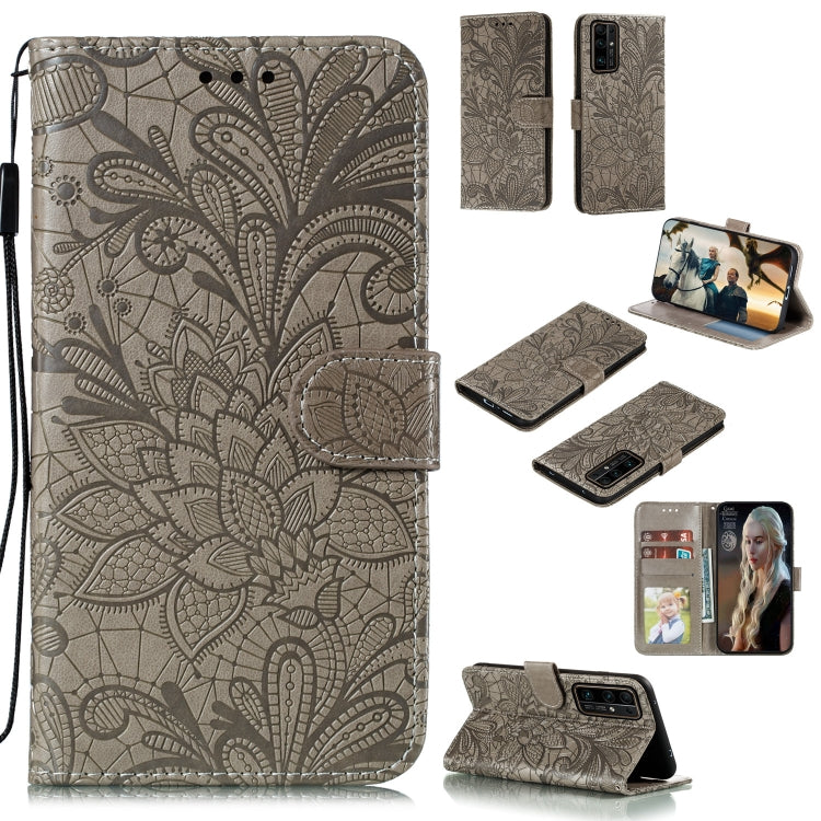 Lace Flower Embossing Pattern Horizontal Flip Leather Case , with Holder & Card Slots & Wallet & Photo Frame & Lanyard, For Huawei Enjoy 10e, For Xiaomi Redmi K30 Pro, For Xiaomi Redmi Note 9 Pro, For Xiaomi Redmi Note 9 Pro Max, For Xiaomi Redmi Note ...