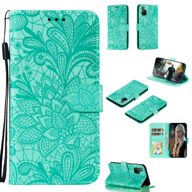 Lace Flower Embossing Pattern Horizontal Flip Leather Case , with Holder & Card Slots & Wallet & Photo Frame & Lanyard, For Huawei Enjoy 10e, For Xiaomi Redmi K30 Pro, For Xiaomi Redmi Note 9 Pro, For Xiaomi Redmi Note 9 Pro Max, For Xiaomi Redmi Note ...