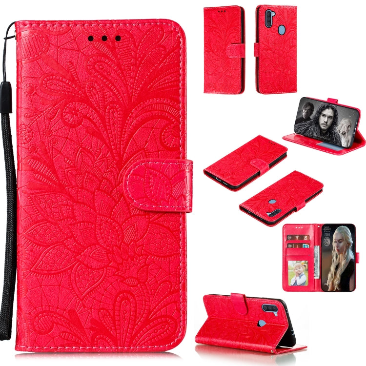 Lace Flower Embossing Pattern Horizontal Flip Leather Case , with Holder & Card Slots & Wallet & Photo Frame & Lanyard, For Huawei Enjoy 10e, For Xiaomi Redmi K30 Pro, For Xiaomi Redmi Note 9 Pro, For Xiaomi Redmi Note 9 Pro Max, For Xiaomi Redmi Note ...