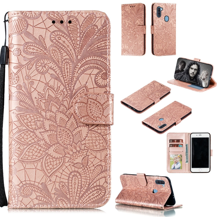Lace Flower Embossing Pattern Horizontal Flip Leather Case , with Holder & Card Slots & Wallet & Photo Frame & Lanyard, For Huawei Enjoy 10e, For Xiaomi Redmi K30 Pro, For Xiaomi Redmi Note 9 Pro, For Xiaomi Redmi Note 9 Pro Max, For Xiaomi Redmi Note ...
