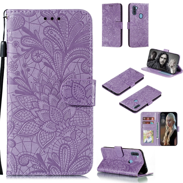 Lace Flower Embossing Pattern Horizontal Flip Leather Case , with Holder & Card Slots & Wallet & Photo Frame & Lanyard, For Huawei Enjoy 10e, For Xiaomi Redmi K30 Pro, For Xiaomi Redmi Note 9 Pro, For Xiaomi Redmi Note 9 Pro Max, For Xiaomi Redmi Note ...