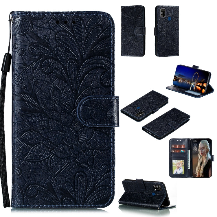 Lace Flower Embossing Pattern Horizontal Flip Leather Case , with Holder & Card Slots & Wallet & Photo Frame & Lanyard, For Huawei Enjoy 10e, For Xiaomi Redmi K30 Pro, For Xiaomi Redmi Note 9 Pro, For Xiaomi Redmi Note 9 Pro Max, For Xiaomi Redmi Note ...