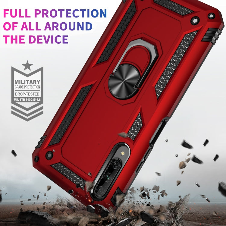 Shockproof TPU + PC Protective Case with 360 Degree Rotating Holder, For Huawei Y9s