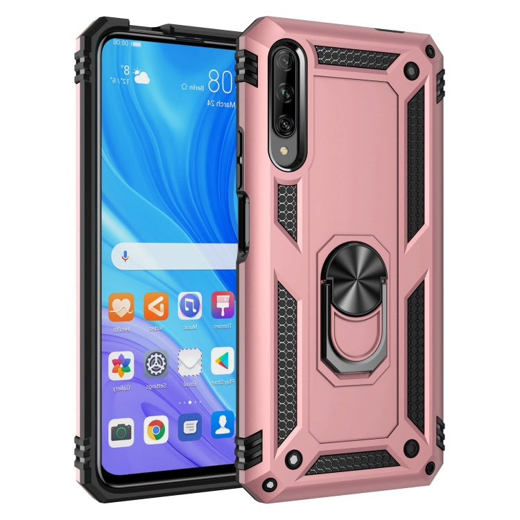 Shockproof TPU + PC Protective Case with 360 Degree Rotating Holder, For Huawei Y9s