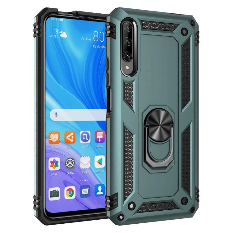 Shockproof TPU + PC Protective Case with 360 Degree Rotating Holder, For Huawei Y9s