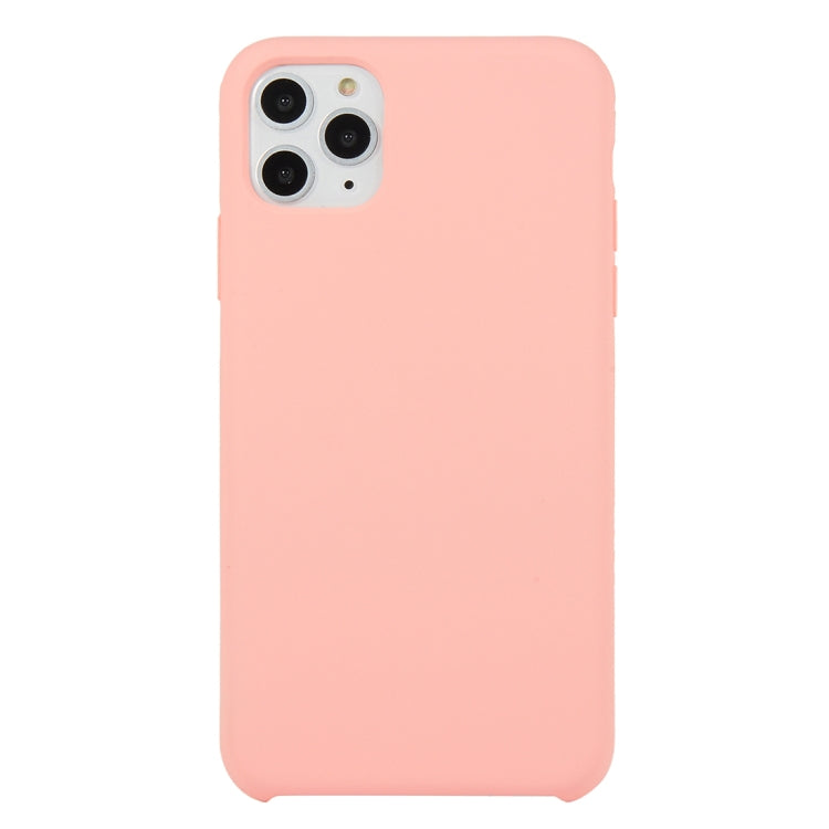 For iPhone 11 Solid Color Solid Silicone  Shockproof Case (Hibiscus Pink), For iPhone 11 Pro, For iPhone 11 Pro Max, For iPhone 11