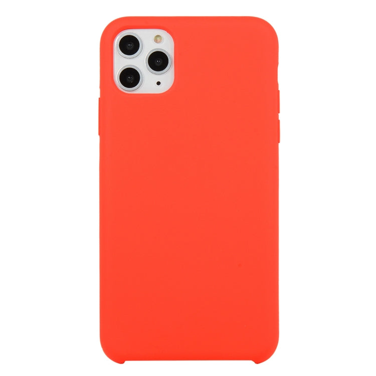 For iPhone 11 Solid Color Solid Silicone  Shockproof Case (Hibiscus Pink), For iPhone 11 Pro, For iPhone 11 Pro Max, For iPhone 11