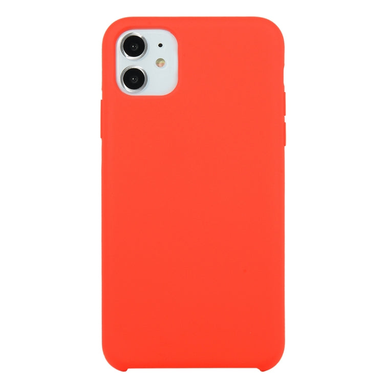 For iPhone 11 Solid Color Solid Silicone  Shockproof Case (Hibiscus Pink), For iPhone 11 Pro, For iPhone 11 Pro Max, For iPhone 11