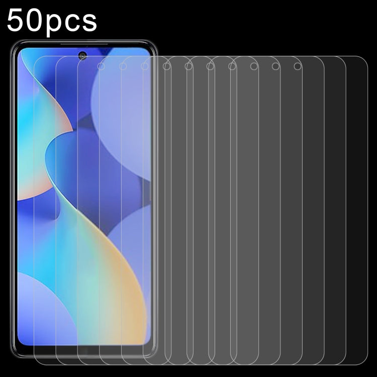 50pcs 0.26mm 9H 2.5D Tempered Glass Film, For Huawei nova 10 Youth (50 PCS), For OnePlus Ace 2V(50 PCS), For Honor Magic5 Ultimate(50 PCS), For Ulefone Power Armor 19T(50 PCS), For ZTE nubia Z50 Ultra(50 PCS), For Tecno Spark 10 Pro(50 PCS)