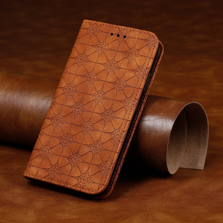 Lucky Flowers Embossing Pattern Magnetic Horizontal Flip Leather Case with Holder & Card Slots, For iPhone 6 / 6s, For iPhone 6 Plus, For iPhone X / XS, For iPhone XR, For iPhone XS Max, For Huawei P Smart Z/Y9 Pime(2019), For Huawei Honor Play 9A