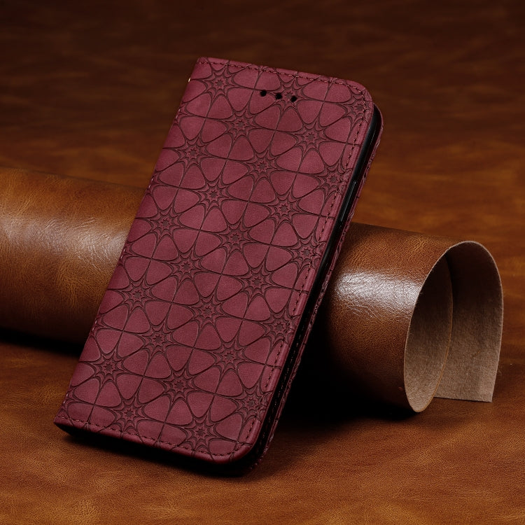 Lucky Flowers Embossing Pattern Magnetic Horizontal Flip Leather Case with Holder & Card Slots, For iPhone 6 / 6s, For iPhone 6 Plus, For iPhone X / XS, For iPhone XR, For iPhone XS Max, For Huawei P Smart Z/Y9 Pime(2019), For Huawei Honor Play 9A