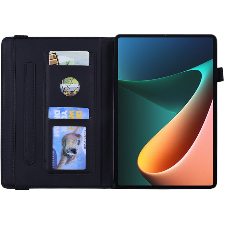 Calf Texture Embossed Flip Leather Tablet Case