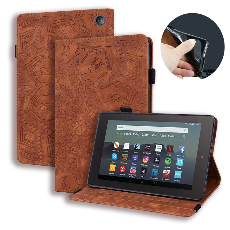Calf Texture Embossed Flip Leather Tablet Case