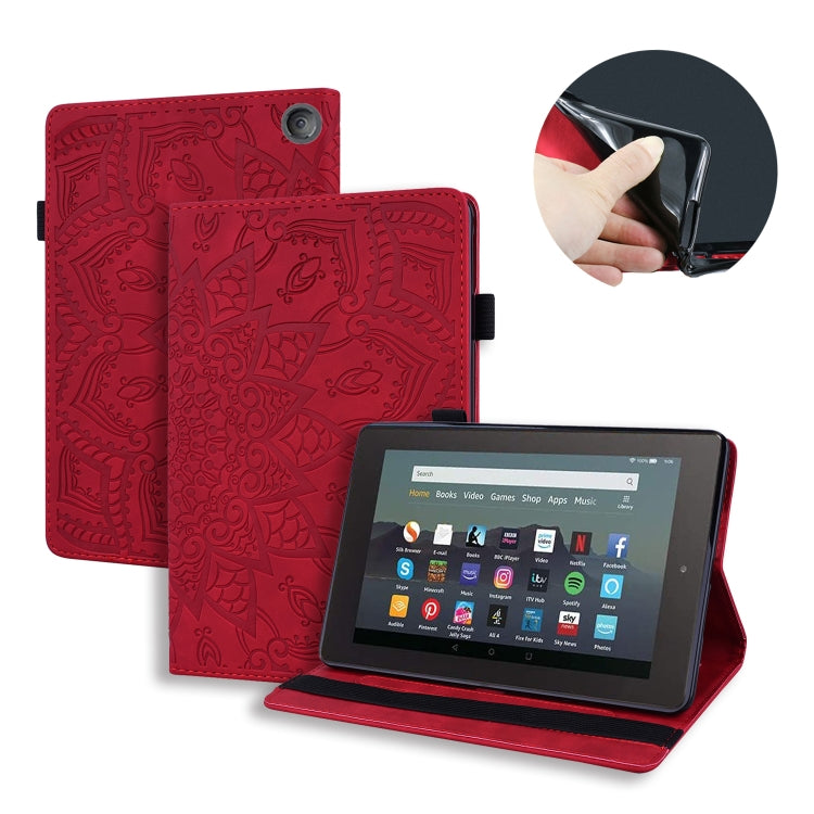 Calf Texture Embossed Flip Leather Tablet Case