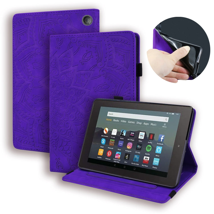 Calf Texture Embossed Flip Leather Tablet Case