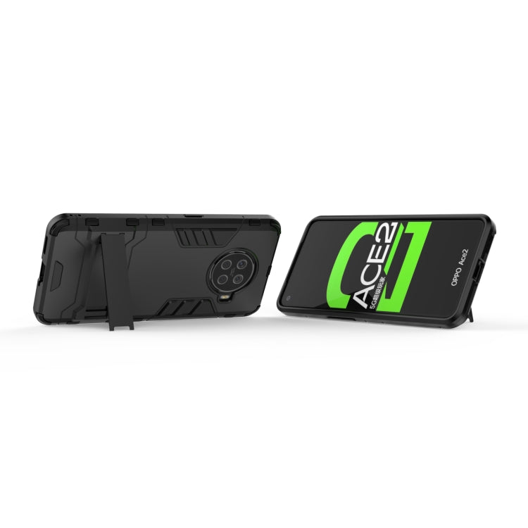 PC + TPU Shockproof Protective Case with Holder, For OPPO ACE 2
