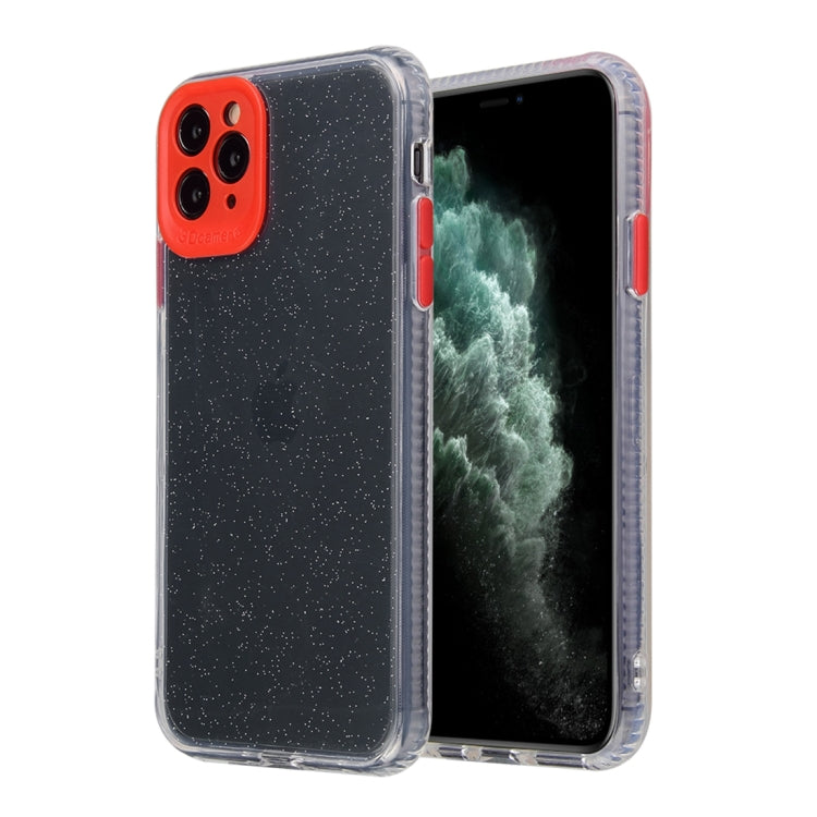 Fine Hole Series Anti-fall Transparent TPU + Acrylic Glitter Phone Protective Case, For iPhone 11, For iPhone 11 Pro, For iPhone 11 Pro Max