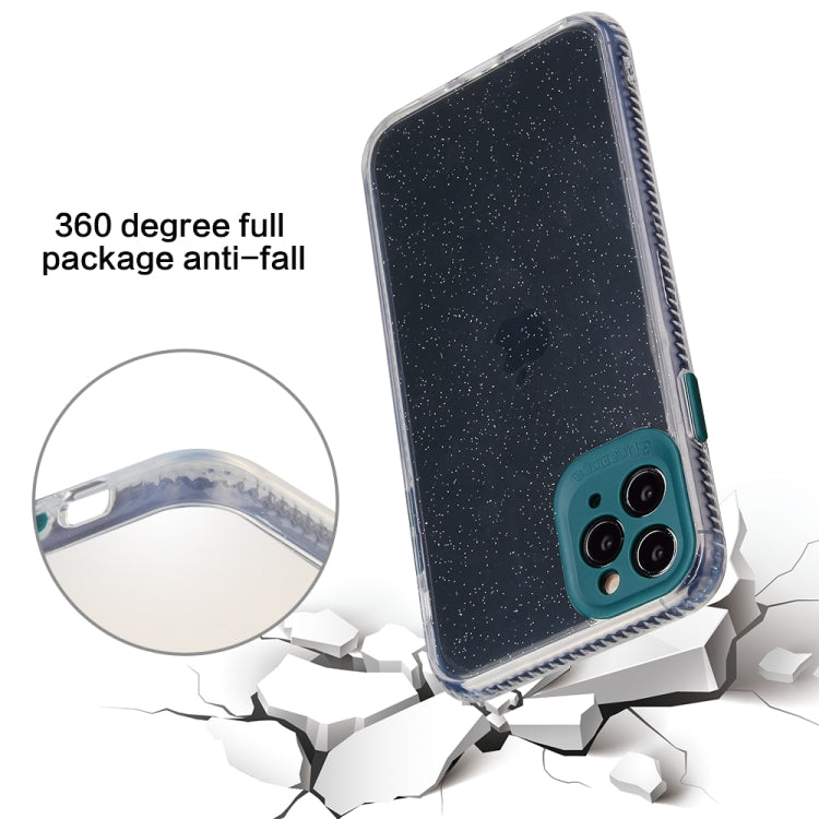 Fine Hole Series Anti-fall Transparent TPU + Acrylic Glitter Phone Protective Case, For iPhone 11, For iPhone 11 Pro, For iPhone 11 Pro Max