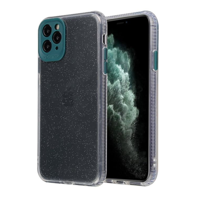 Fine Hole Series Anti-fall Transparent TPU + Acrylic Glitter Phone Protective Case, For iPhone 11, For iPhone 11 Pro, For iPhone 11 Pro Max