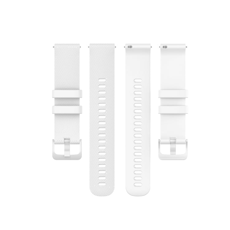 22mm Small Plaid Texture Silicone Watch Band