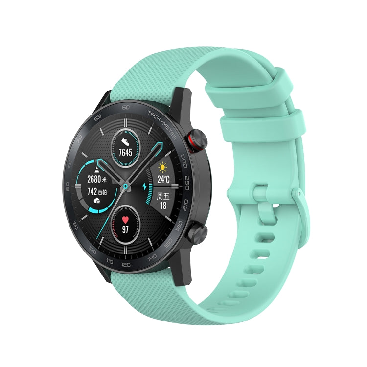 22mm Small Plaid Texture Silicone Watch Band