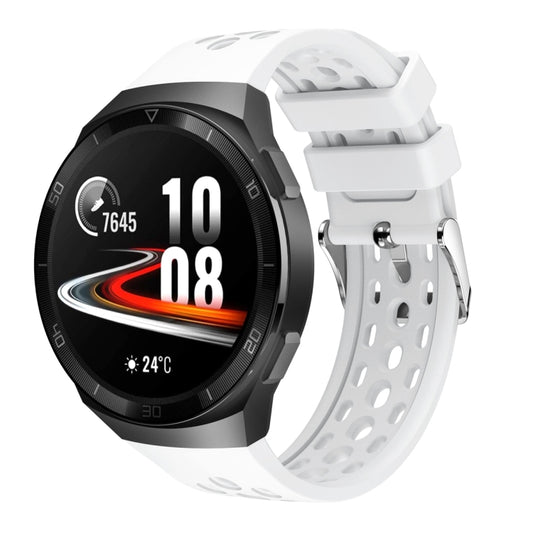 Solid Color Round Hole Silicone Watch Band