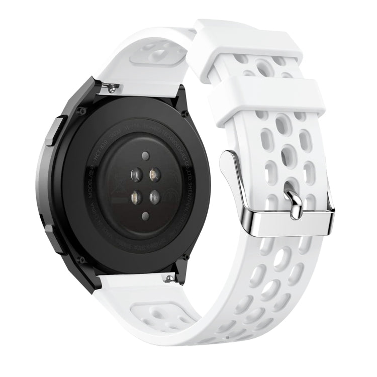 Solid Color Round Hole Silicone Watch Band