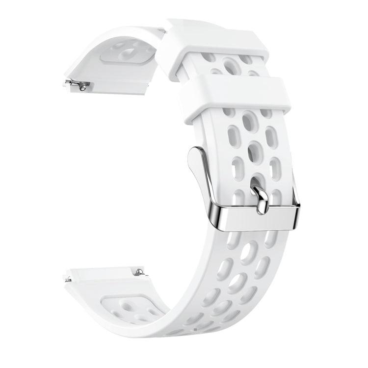 Solid Color Round Hole Silicone Watch Band