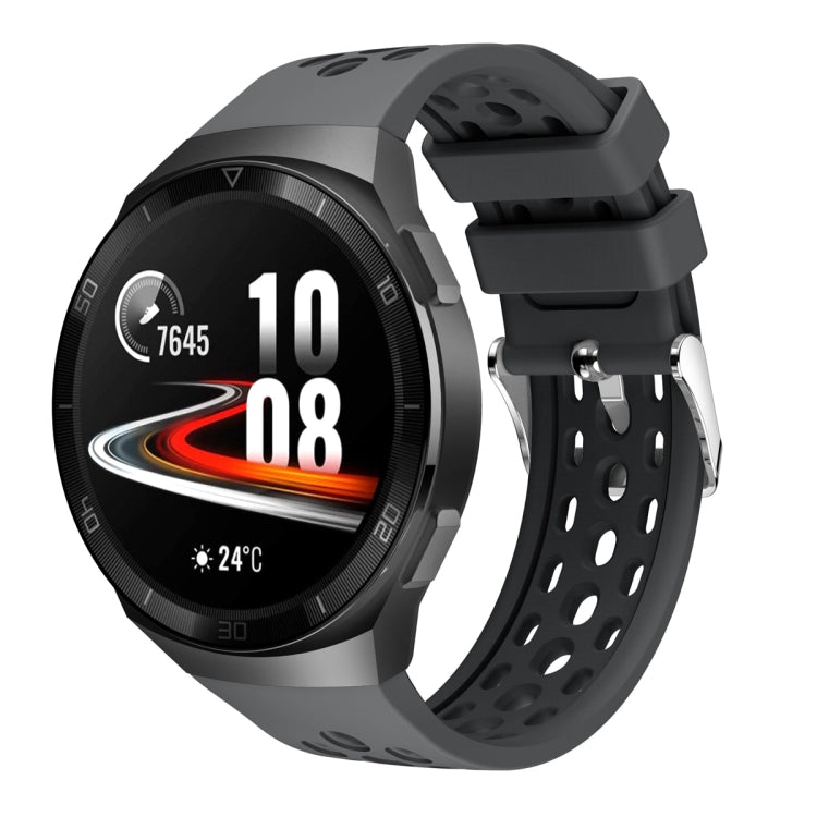 Solid Color Round Hole Silicone Watch Band