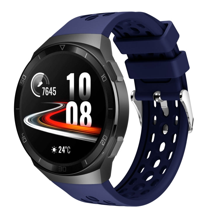 Solid Color Round Hole Silicone Watch Band