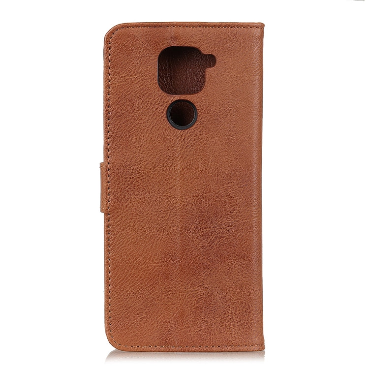 KHAZNEH Cowhide Texture Horizontal Flip Leather Case with Holder & Card Slots & Wallet, For Xiaomi Redmi Note 9