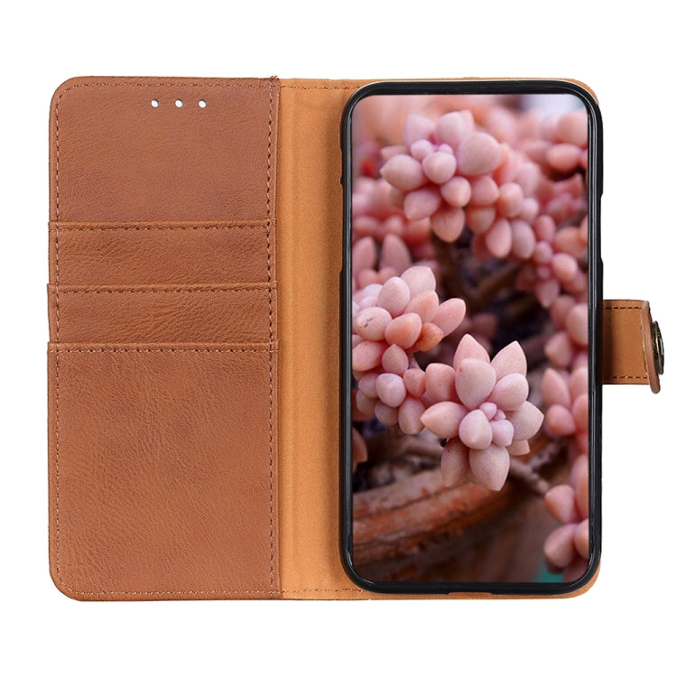 KHAZNEH Cowhide Texture Horizontal Flip Leather Case with Holder & Card Slots & Wallet, For Xiaomi Redmi Note 9