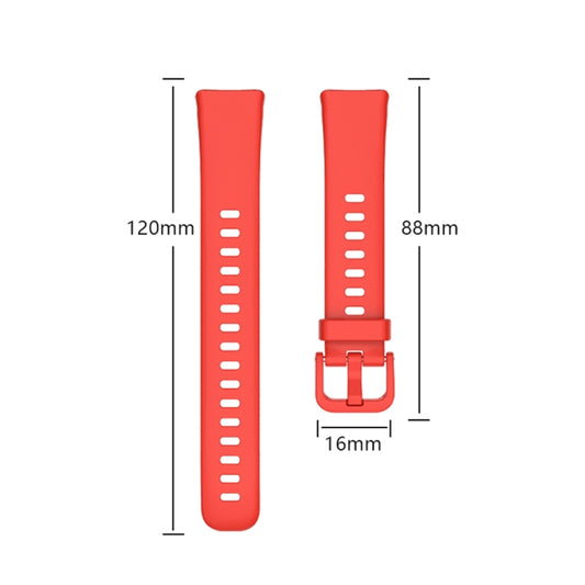 16mm Solid Color Silicone Replacement Watch Band