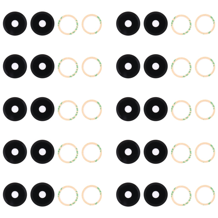 10pcs Back Camera Lens, For Xiaomi Redmi K50i, For Xiaomi Redmi Note 11T Pro, For Xiaomi Redmi Note 11T Pro+, For Xiaomi Poco X4 GT, For Infinix Note 11 Pro x697, For Tecno Camon 17 CG6, For Tecno Camon 19, For Tecno Camon 17 Pro CG8, For vivo Y16�����...