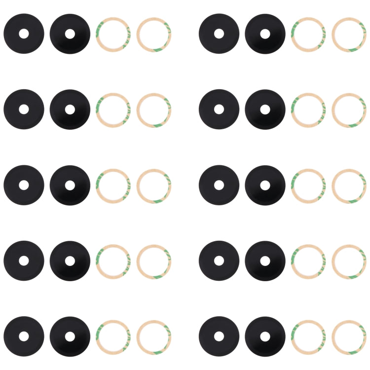 10pcs Back Camera Lens, For Xiaomi Redmi K50i, For Xiaomi Redmi Note 11T Pro, For Xiaomi Redmi Note 11T Pro+, For Xiaomi Poco X4 GT, For Infinix Note 11 Pro x697, For Tecno Camon 17 CG6, For Tecno Camon 19, For Tecno Camon 17 Pro CG8, For vivo Y16�����...