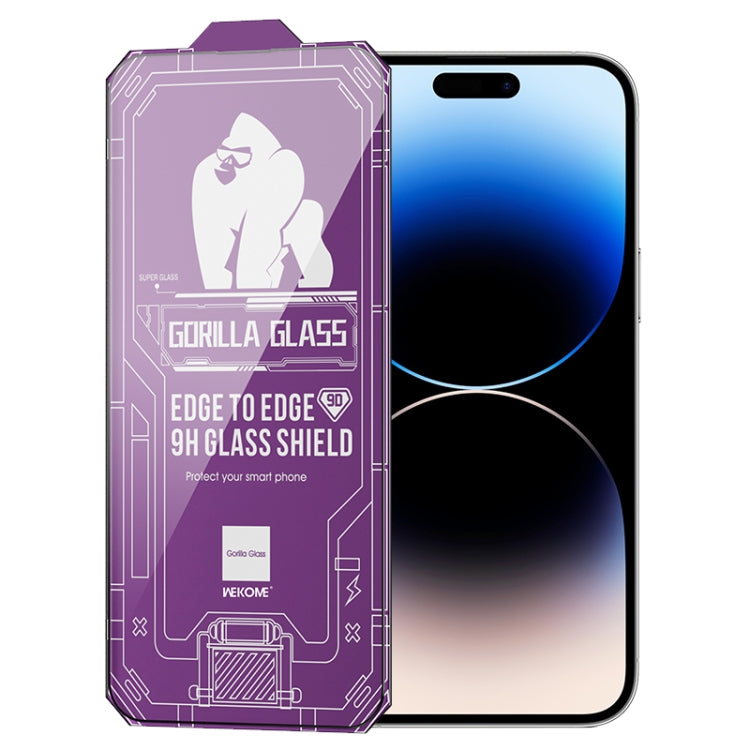 WK WTP-068 King Kong Vacha Corning 9D Curved HD Tempered Glass Film, For iPhone 14, For iPhone 14 Plus, For iPhone 14 Pro, For iPhone 14 Pro Max, For iPhone 13, For iPhone 13 Pro, For iPhone 13 Pro Max