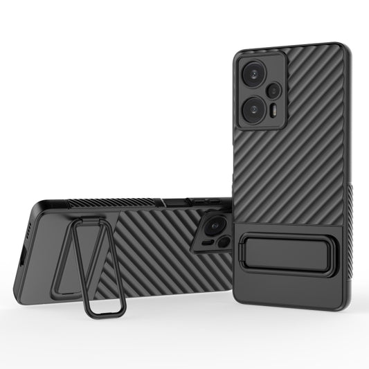 Wavy Texture TPU Phone Case with Lens Film