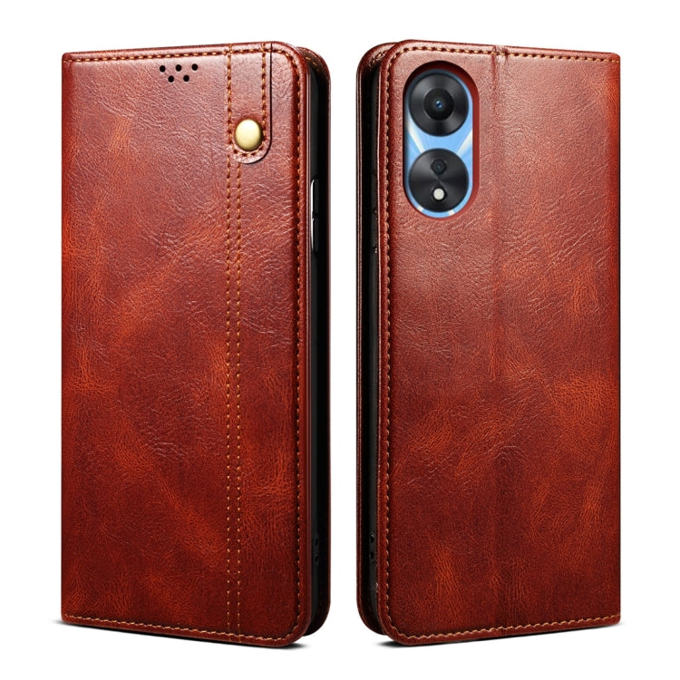 Oil Wax Crazy Horse Texture Leather Phone Case, For OPPO A98 5G, For OPPO A38 4G / A18 4G, For OPPO Reno8 T 5G / A1 Pro, For OPPO Find X7, For OPPO Reno10 Pro+ Global, For OPPO Find X7 Pro/Find X7 Ultra, For OPPO A58 4G, For OPPO A78 4G, For OPPO A79 5G