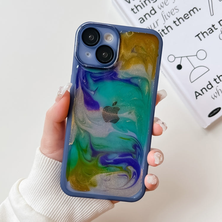 Oil Painting Electroplating TPU Phone Case, For iPhone 14, For iPhone 14 Pro, For iPhone 14 Plus, For iPhone 14 Pro Max, For iPhone 13, For iPhone 13 Pro, For iPhone 13 Pro Max, For iPhone 12, For iPhone 12 Pro, For iPhone 12 Pro Max, For iPhone 11 Pro...