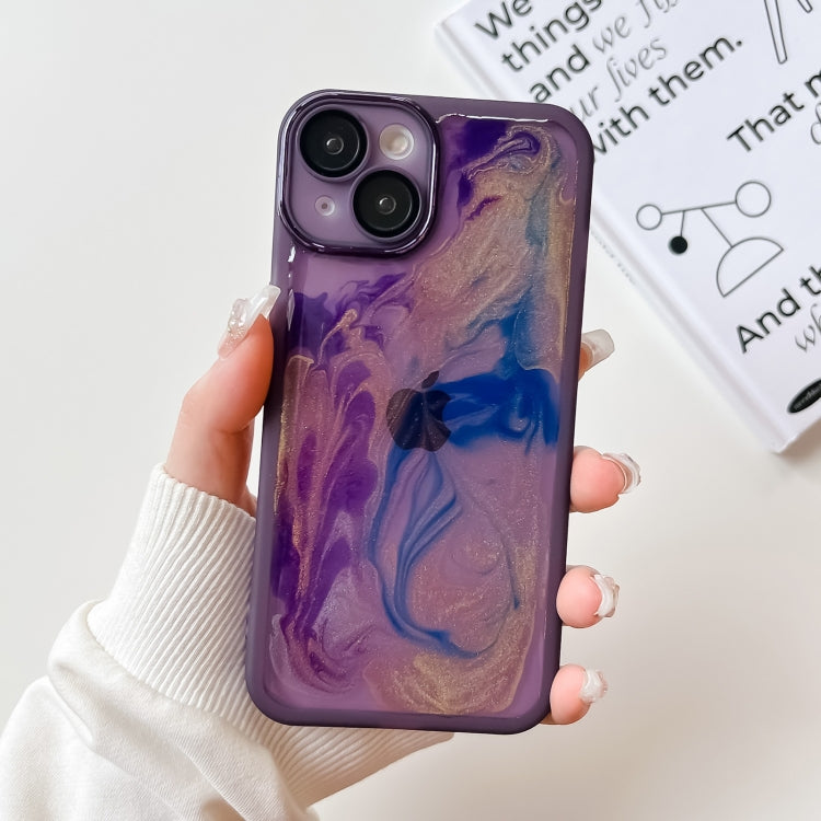 Oil Painting Electroplating TPU Phone Case, For iPhone 14, For iPhone 14 Pro, For iPhone 14 Plus, For iPhone 14 Pro Max, For iPhone 13, For iPhone 13 Pro, For iPhone 13 Pro Max, For iPhone 12, For iPhone 12 Pro, For iPhone 12 Pro Max, For iPhone 11 Pro...