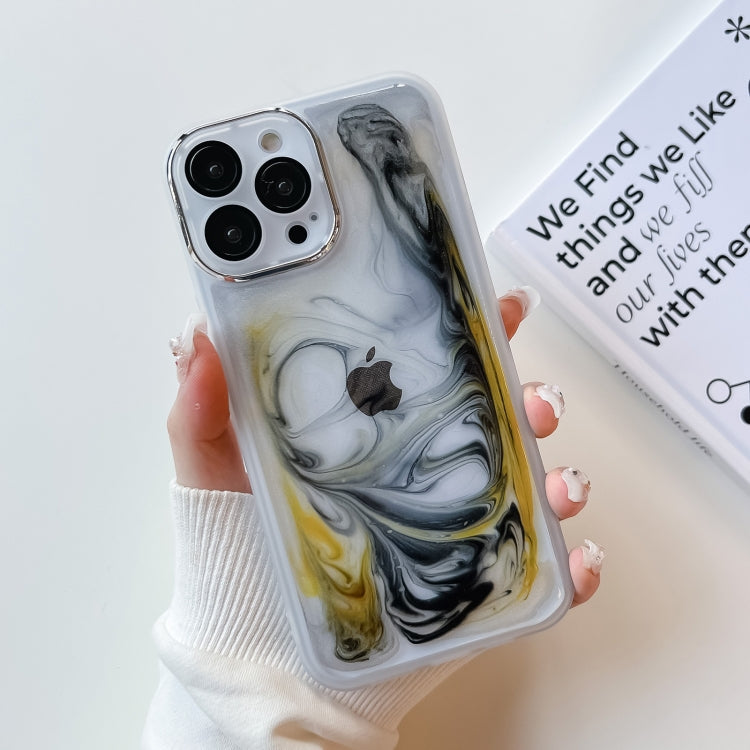 Oil Painting Electroplating TPU Phone Case, For iPhone 14, For iPhone 14 Pro, For iPhone 14 Plus, For iPhone 14 Pro Max, For iPhone 13, For iPhone 13 Pro, For iPhone 13 Pro Max, For iPhone 12, For iPhone 12 Pro, For iPhone 12 Pro Max, For iPhone 11 Pro...